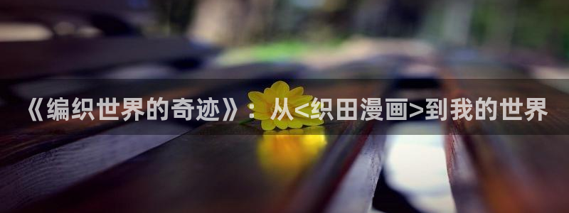 严选漫画虫虫漫画下拉式：《编织世界的奇迹》：从<织田漫画>到我的世界